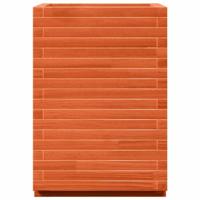 Plantenbak 50x50x72 cm massief grenenhout wasbruin - thumbnail