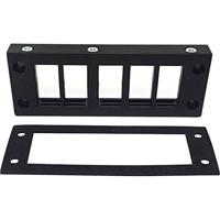 TRU COMPONENTS DVK 24/10 Kabelinvoeringsplaat Klem-Ø (max.): 16 mm Polyamide Zwart 1 stuk(s) - thumbnail