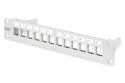Digitus DN-91419 10 inch Frontplaat voor patchkast Grijs-wit (RAL 7035)