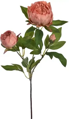 Pure Royal kunsttak pioenroos 72cm zalm