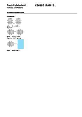 Telemecanique Inductieve naderingsschakelaar M18 Vlak Digitaal, PNP XS618B1PAM12
