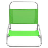 Strandstoelen 2 st inklapbaar stof groen - thumbnail