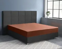 Primaviera Deluxe Satijnen Hoeslaken Bruin 180 x 200 cm - thumbnail