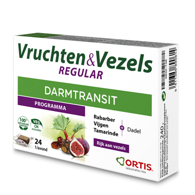 Ortis Vruchten & Vezels Regular Blokjes 24 Ortis Vruchten & Vezels Regular Blokjes 24