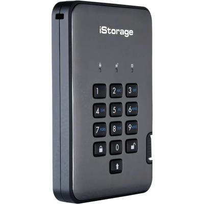 iStorage diskAshur PRO 2® 2 TB Externe harde schijf (2,5 inch) USB-A 3.2 Gen 2 Grafiet IS-DAP2-256-2000-C-G