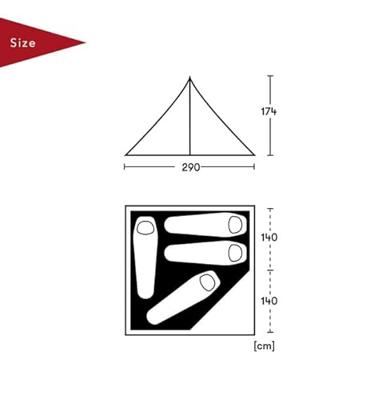 Spatz Wigwam 4 Btc Trekkerstent Brown Sand