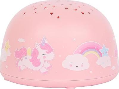 Meisjes nachtlampje met sterrenprojector EENHOORN A Little Lovely Company rozen
