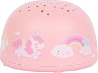 Meisjes nachtlampje met sterrenprojector EENHOORN A Little Lovely Company rozen - thumbnail