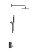 Hotbath Cobber Complete Thermostatische Douche Inbouwset Chroom IBS22 - thumbnail