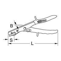 KS Tools 140.2175 Plaatknabber, 265 mm - thumbnail