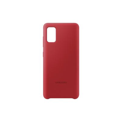 Silicone Cover EF-PA415 - Achterzijde behuizing voor mobiele telefoon - silicone - rood - voor Galaxy A41