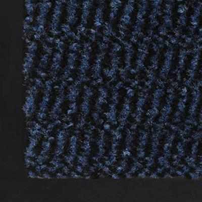 Droogloopmat rechthoekig getuft 40x60 cm blauw