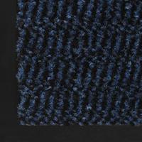 Droogloopmat rechthoekig getuft 40x60 cm blauw - thumbnail