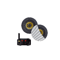 Bluetooth-Audio Versterker Aquasound Airplay + DLNA 30W Inclusief Speakerset Aquasound Rumba 116 mm Wit Aquasound - thumbnail