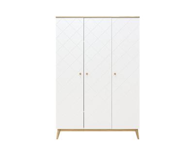 Bopita 3-deurskast Paris Wit/Eiken Bopita 3-deurskast Paris Wit/Eiken