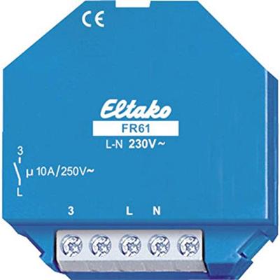 Eltako FR61-230V Veldisolator Nominale spanning: 230 V Schakelstroom (max.): 10 A 1x NO 1 stuk(s) Eltako FR61-230V Veldisolator Nominale spanning: 230 V Schakelstroom (max.): 10 A 1x NO 1 stuk(s)
