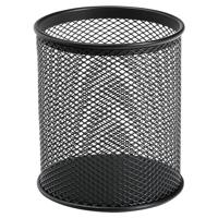 Q-CONNECT pennenpotje, mesh metaal, zwart - thumbnail