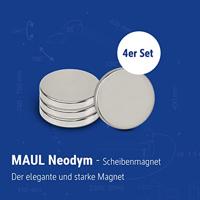 Maul Whiteboard MAULstandard, Emaille (b x h) 120 cm x 90 cm Wit Emaille coating Incl. opbergbakje, Horizontaal- of verticaalformaat - thumbnail