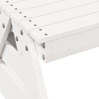 Picknicktafel voor kinderen 88x122x58 cm massief grenenhout wit - thumbnail