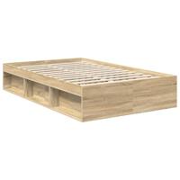 Bedframe met hoofdeinde Sonoma 120 x 190 cm Massief grenenhout - thumbnail