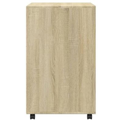Rolkast 60x48x81 cm bewerkt hout sonoma eikenkleurig