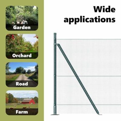 VidaXL Afrasteringspaal groen 25 x 1 m (12 x 12 mm gaas) staal