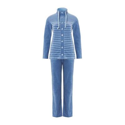 Velours huispak - Cadat Blue - Nos - Warm winter pyjama pak dames