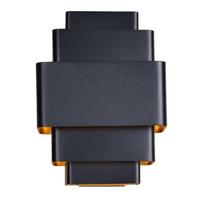 Artdelight Design wandlampLayers zwart met gouden binnenkant - WL LAYERS ZW-GO - thumbnail