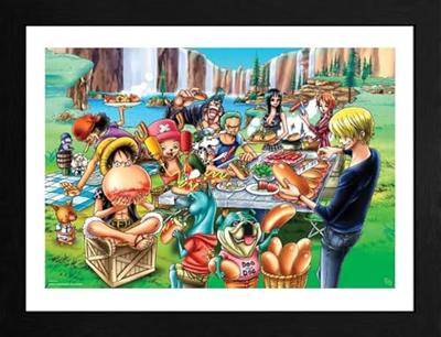 One Piece Framed Print - Hot-Dog Party (30x40cm)