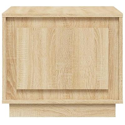 Salontafel 51x50x44 cm bewerkt hout sonoma eikenkleurig