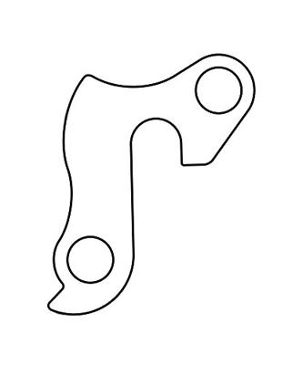 Union derailleurpad gh-011 met schroefset m8x0.75