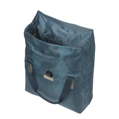 Basil elegance fietsshopper, choose green, unisex, stadfiets, estate blue