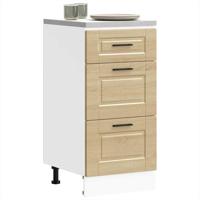 Onderkast Porto bewerkt hout sonoma eikenkleurig - thumbnail