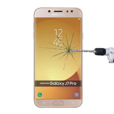 Voor Galaxy J7 (2017) (EU versie) 0 26 mm 9H oppervlaktehardheid 2.5D Explosieveilig niet-volledig scherm getemperd glas scherm Film