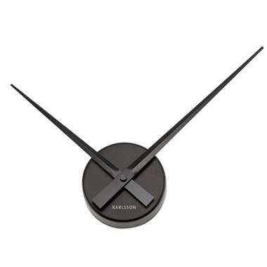 Karlsson Wandklok Little Big Time - Mini alu Zwart - Ø44cm Karlsson Wandklok Little Big Time - Mini alu Zwart - Ø44cm