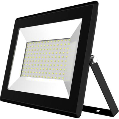 LED Bouwlamp 100W - Koud Wit 6400K - IP65 Waterdicht - Mat Zwart