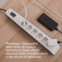 Stopcontactenstrip 6 Tomas met Interruptor Belkin BSV603vf2M - thumbnail