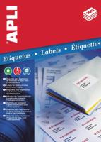 Apli etiketten ft 63,5 x 38,1 mm (b x h), ronde hoeken, 525 stuks, 21 per blad (1992) - thumbnail