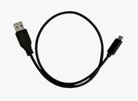 PARAT USB data-/laadkabel - USB type-A naar USB-C - lengte 0,5 m - zwart - thumbnail