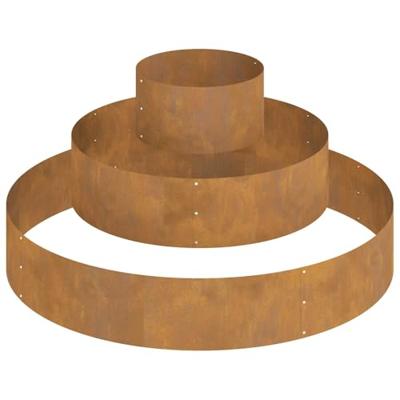 Tuin Bloempot Bruin 120 x 120 x 20 cm Cortenstaal