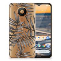 Nokia 5.3 | TPU Case | Leaves Grey - thumbnail