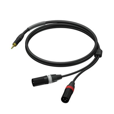 Procab PRA712/3 Prime verloopkabel 3m 1x minijack - 2x XLR-M