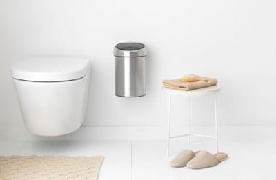 Brabantia touch bin wandafvalemmer 3 liter white