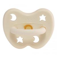 Hevea fopspeen orthodontisch natuurrubber Milky White 0-3 mnd - thumbnail