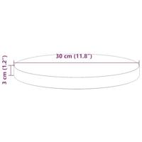 Tafelblad rond 30x3 cm massief grenenhout - thumbnail