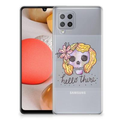 Silicone Back Case Samsung Galaxy A42 Boho Skull Silicone Back Case Samsung Galaxy A42 Boho Skull