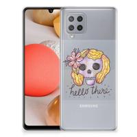 Silicone Back Case Samsung Galaxy A42 Boho Skull - thumbnail