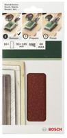 Bosch Accessories 2609256A82 Oscillerend schuurpapier Met klittenband, Geperforeerd Korrelgrootte (num) 80 (l x b) 185 mm x 93 mm 10 stuk(s) - thumbnail
