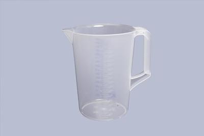 Hunersdorff Meetkan | 3000 ml polypropyleen transparant | D175xH238mm | greep gesloten | 1 stuk - 938000 - 938000 - thumbnail