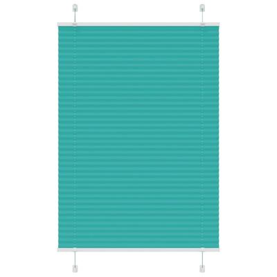 VidaXL Plissé rolgordijn 100x150 cm stofbreedte 99,4cm petrol groen VidaXL Plissé rolgordijn 100x150 cm stofbreedte 99,4cm petrol groen